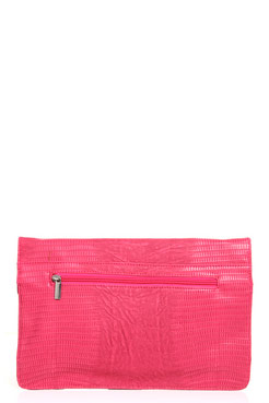 Cherry Scale Effect Envelope Clutch