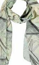 boohoo Floral Gridlock Lightweight Scarf - mint azz04368