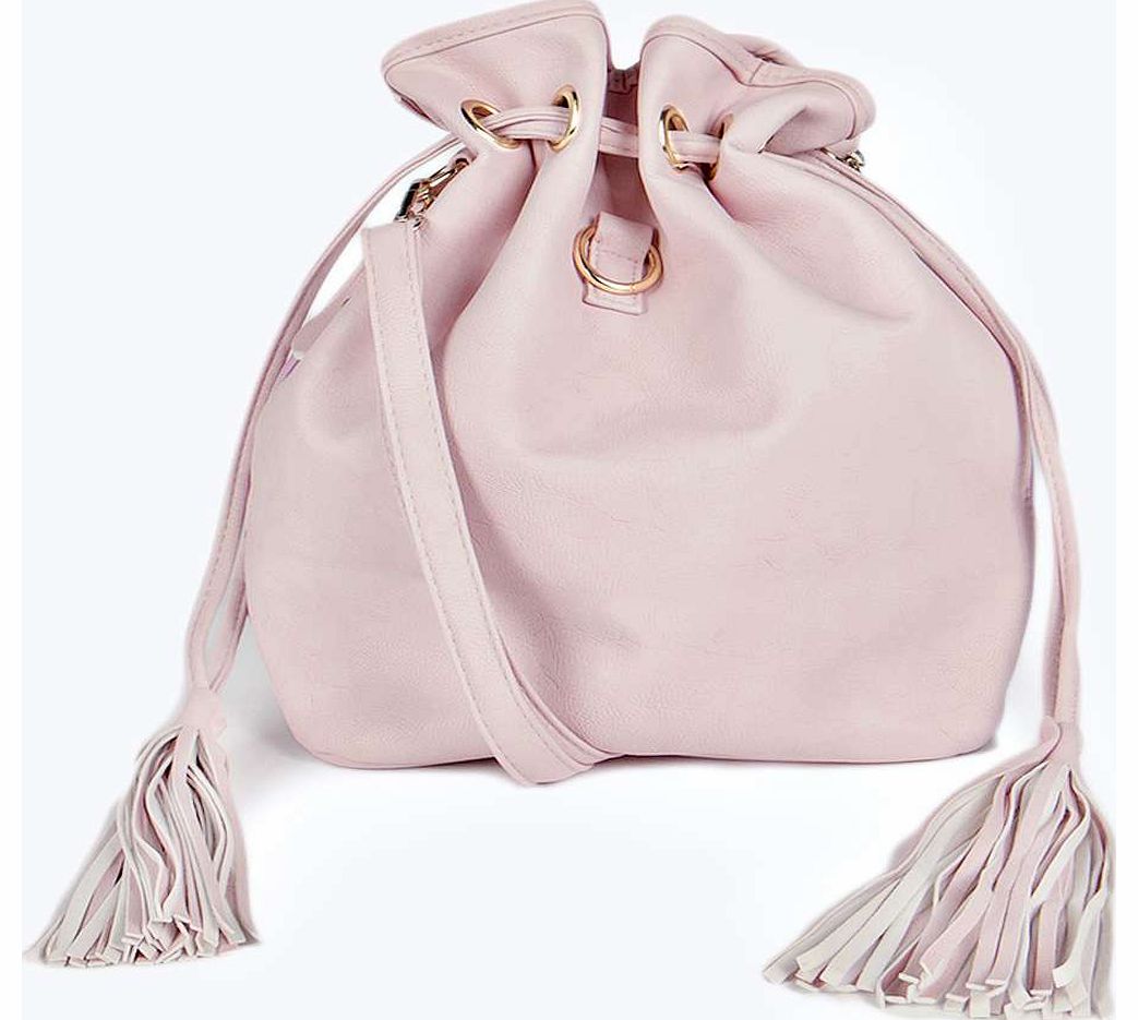 boohoo Frankie Tassel Duffle Bag - pink azz18468