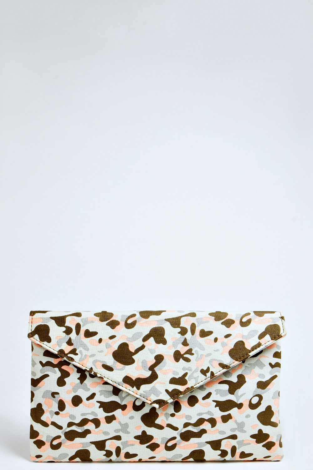 India Camouflage Print Envelope Clutch