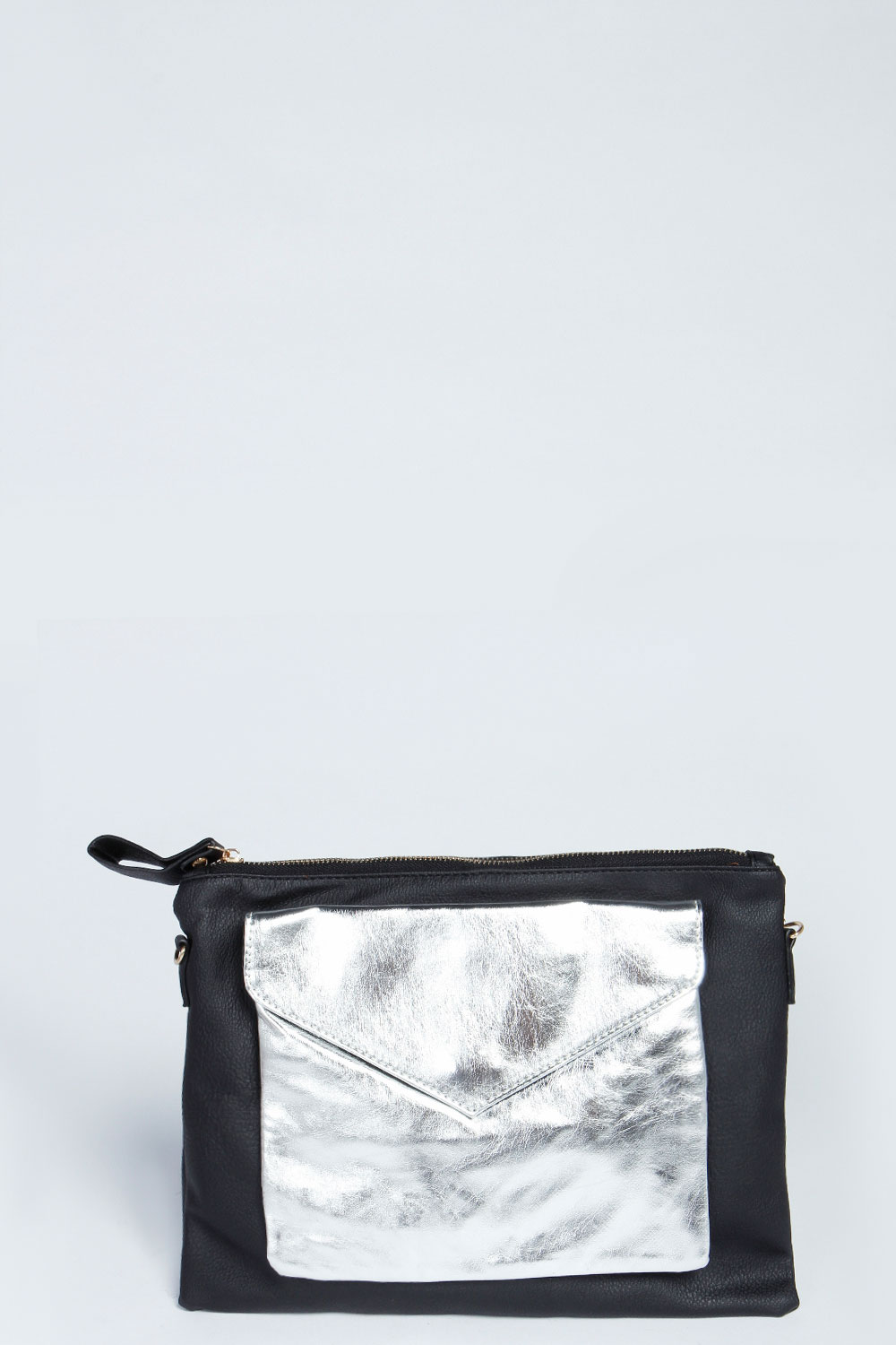 Jessica Pocket Front Clutch Bag - black