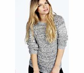 Lacey Sequin Soft Knit Jumper - grey azz21512
