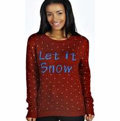 Lotti Let It Snow Jumper - red azz24163