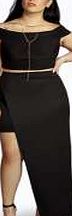 boohoo Nadia Extreme Wrap Skirt - black pzz98284