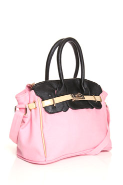 Nia Twin Handle Contrast Colour Grab Bag