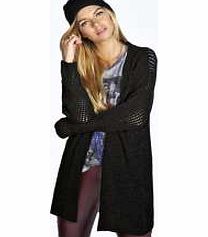 Ruby Chenille Knitted Cardigan - black azz21521