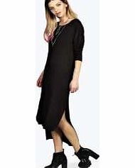 Step Back Column Dress - black azz13980