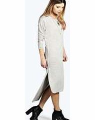 Step Back Column Dress - grey marl azz13980