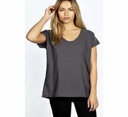 boohoo Talia Woven Blouse - charcoal azz26734