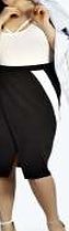 boohoo Wrap Midi Skirt - black pzz98381