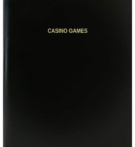 Casino Games Log Book / Journal / Logbook - 120 Page, 8.5``x11``, Black Hardbound (XLog-120-7CS-A-L-Black(Casino Games Log Book))