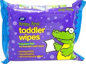 Boots Baby, 2041[^]10050396 Boots Krazy Kroc Fragrance Free Toddler Wipes -