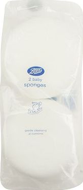 Boots Baby, 2041[^]10017041 Boots Twin Pack Sponges - White 10017041