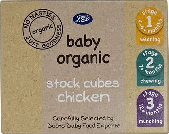 Boots Baby, 2041[^]10078717 Organic Stock Cubes Chicken Stage 1,