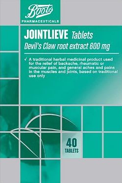 Boots Pharmaceuticals, 2041[^]10010505 Boots Jointlieve Devils Claw root extract 600mg