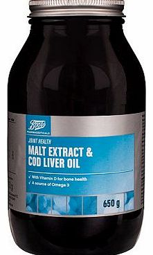 Boots Pharmaceuticals Boots Malt Extract and Cod Liver Oil 650g