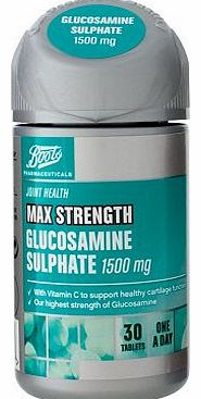 Boots Pharmaceuticals Boots MAX STRENGTH GLUCOSAMINE SULPHATE 1500 mg