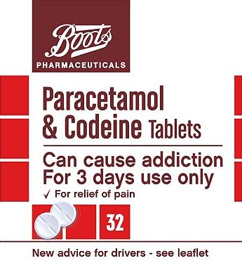 Boots Pharmaceuticals, 2041[^]10084548 Boots Paracetamol and Codeine - 32 Tablets