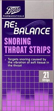 Boots Pharmaceuticals, 2041[^]10063766 Boots Re:Balance Snoring Throat Strips (21