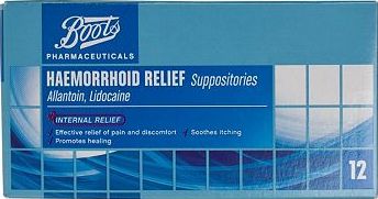 Boots Pharmaceuticals, 2041[^]10084341 Haemorrhoid Suppositories