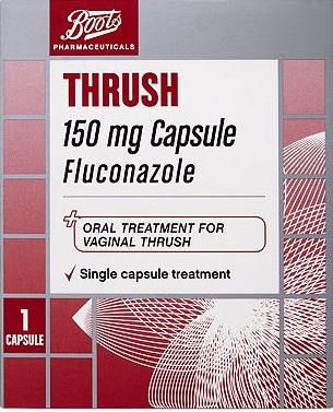 Boots Pharmaceuticals, 2041[^]10041621 Thrush 150mg Capsule