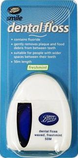 Boots, 2041[^]10084431 Smile Dental Floss Freshmint 50m 10084431