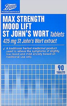 Boots, 2041[^]10082278 St Johns wort (Mood Lift) - 90 x 425 mg