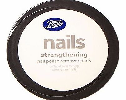 Boots strengthening nail polish remover pads
