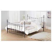 Double Metal Bed Frame, Silver &