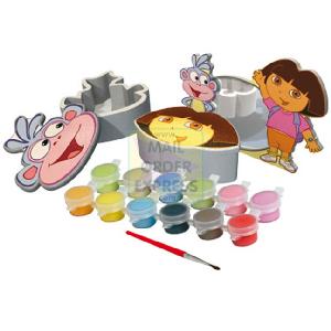 Born To Play Dora The Explorer Make Your Own Mirror and Trinket Boxes
