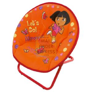 Born To Play Dora The Explorer Round Metal Fold Up Chair