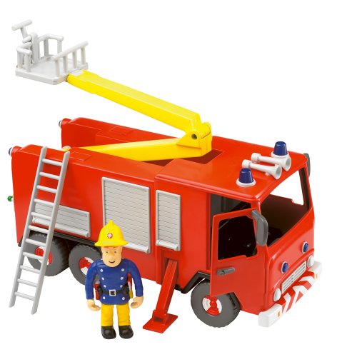 Fireman Sam - Friction Fire Engine with Sam Figure