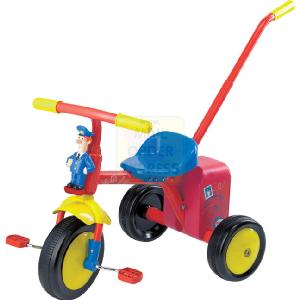 Born To Play Postman Pat Post Box Trike With Parent Handle