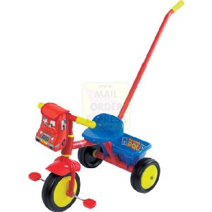 Born To Play Postman Pat Trike With Bag and Parent Handle