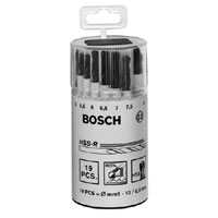 Bosch 19 Piece Set In Round Box Metal Drill Bits - Hss-R