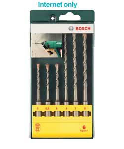 Bosch 6 Piece SDS-Plus Drill Bit Set
