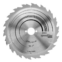 Bosch Cordless Circular Saw Blade Speedline Wood For Pks 14.4 V 130 x 16 x 1.3 24 Z