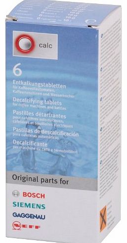 Decalcifying Tablets for Coffee Machines and Kettles, 6 Tablets