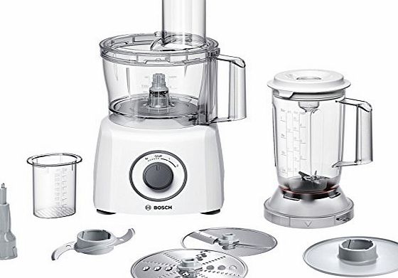 Bosch MCM3200W food processor - food processors (White, Plastic, Stainless steel, Chopper, Mixing)
