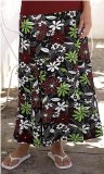 Bosch Power Tools (First Order Account) Penny Plain - Black 18long Jungle Flower Skirt