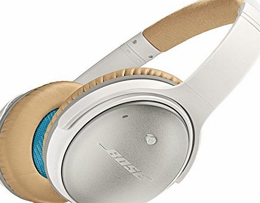 Bose QuietComfort 25 Acoustic Noise Cancelling Headphones for Apple Devices - White/Biege/Silver