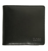 Black Leather Credit Card Holder (Ischia)