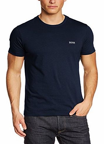 Mens Crew Neck Short Sleeve T-Shirt - Blue - Blau (Navy 410) - X-Large