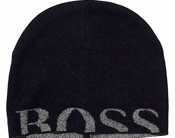 BOSS Green Mens Knitties_Hat Beanie, Blue (Navy 410), One Size (Manufacturer Size: SmallTCK)