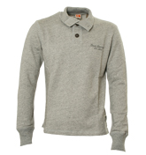 Grey Button Fastening Sweatshirt (Woosh)