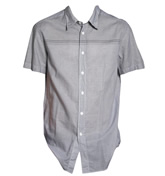 Grey Micro Multi Woven Check Short Sleeve