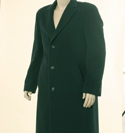 Boss Grey Striped Cashmere Single Breasted Overcoat - Black Label