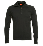 Boss Hugo Boss Black 1/4 Zip Sweatshirt (Scura)