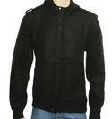 Hugo Boss Black Wool Mix Hooded Jacket (Zeus)