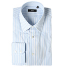 Hugo Boss Classic Fit Blue Striped Long Sleeve Shirt